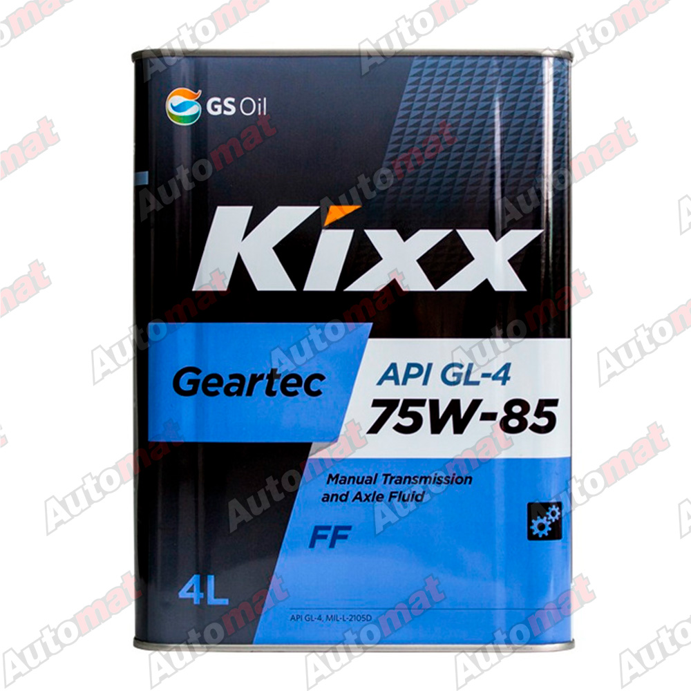 Масло трансмиссионное Kixx Geartec FF GL-4 75W-85 (E)_4L TIN