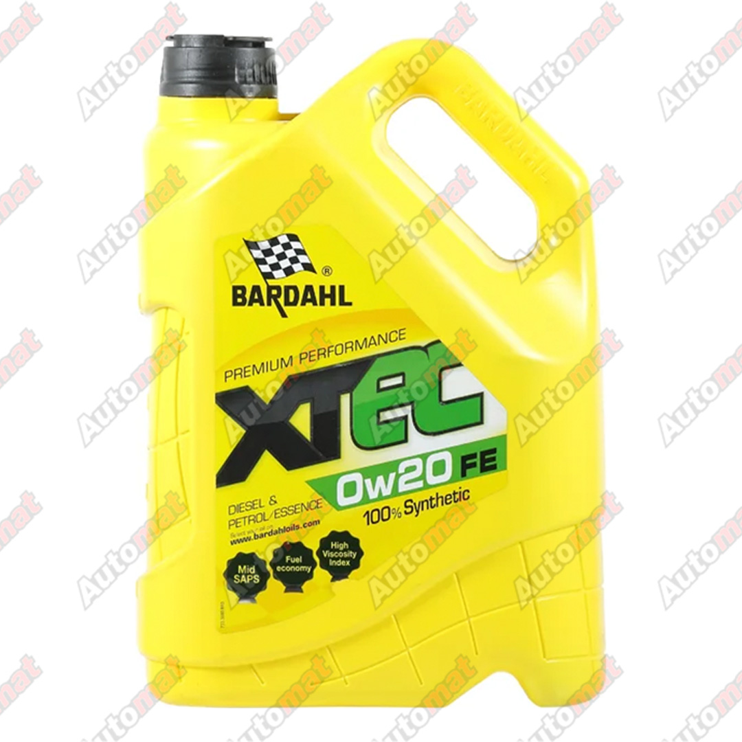 Масло моторное BARDAHL XTEC FE 0W-20 VW 508.00/509.00 синтетическое, 5л