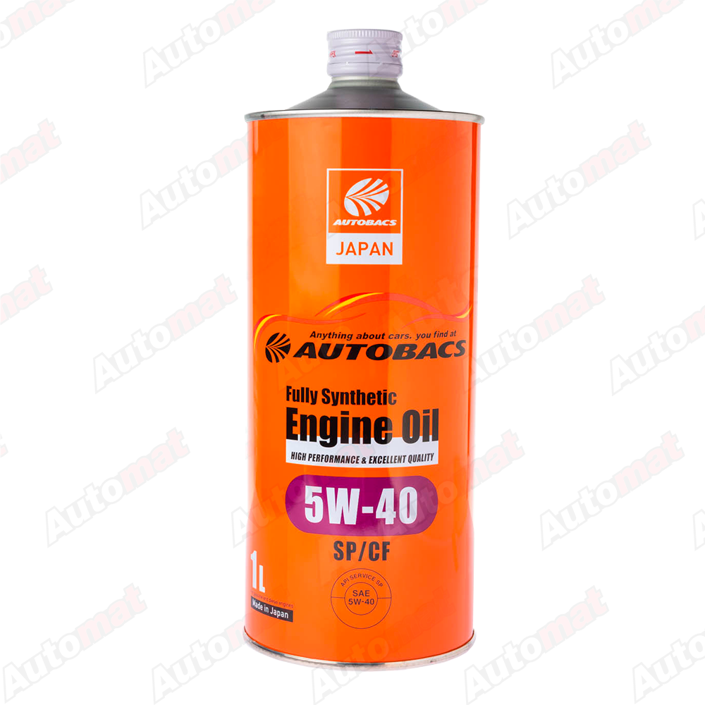 Моторное масло AUTOBACS 5W-40 SP/CF FULLY SYNTHETIC, 1л