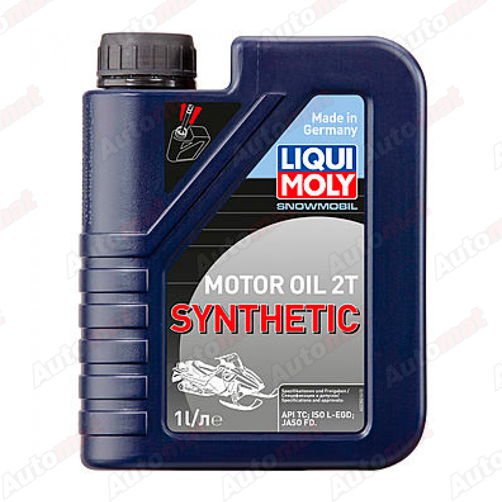 Моторное масло для снегохода LiquiMoly Snowmobil Motoroil 2T Synthetic TC FD L-EGD синтетическое, 1л 