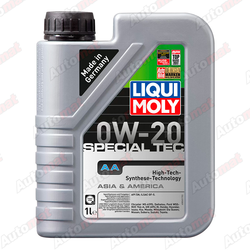 Моторное масло Liqui Moly 5W-30 Special Tec AA SP GF-6A, 5л