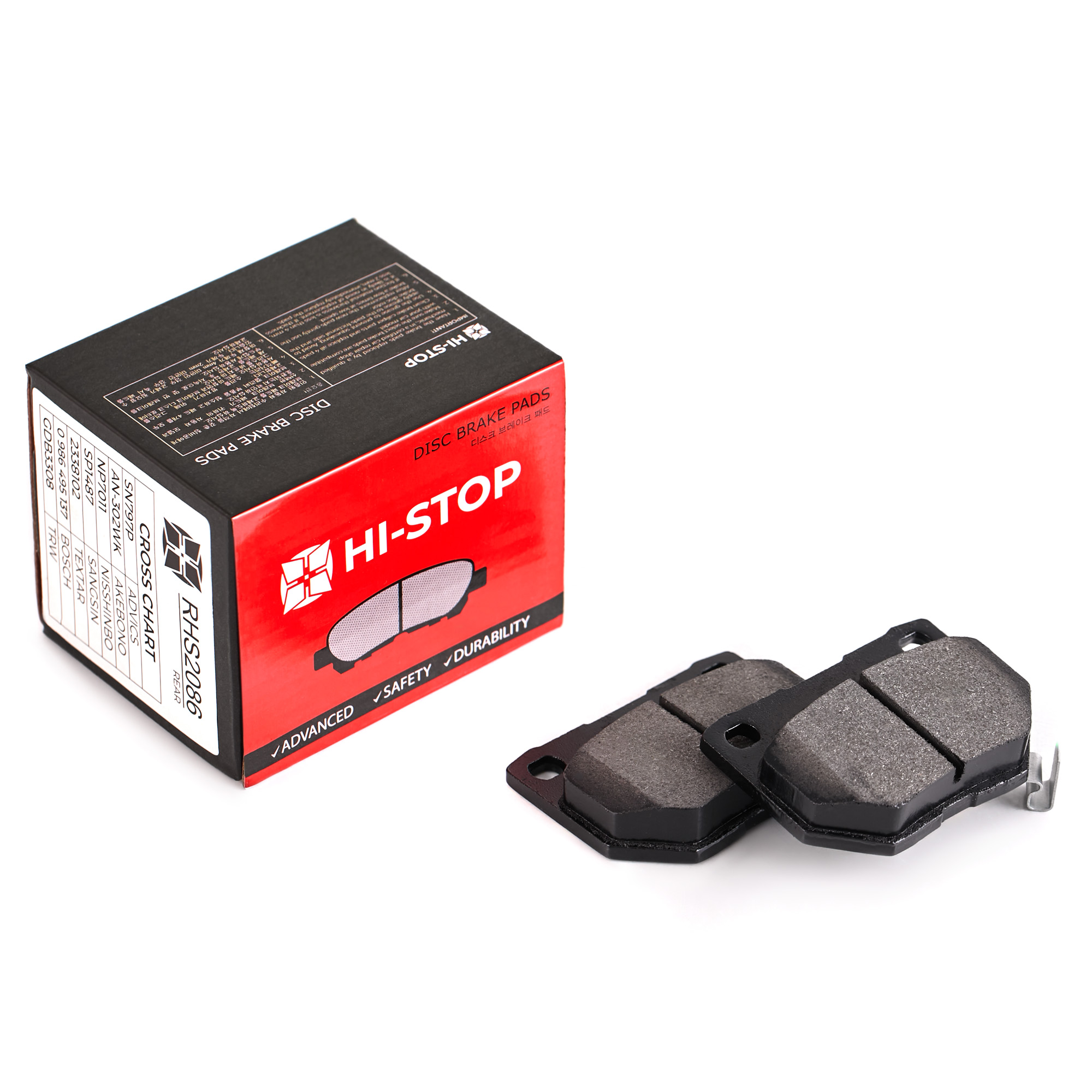 Колодки тормозные дисковые HI-STOP RHS2086