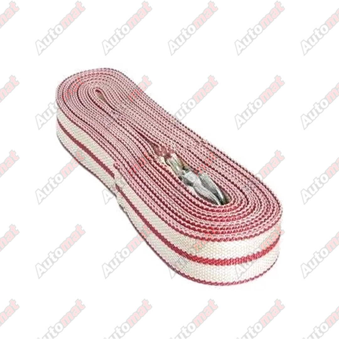 Трос буксир."АлСиб" строплента, крюки 5т/12м, пакет