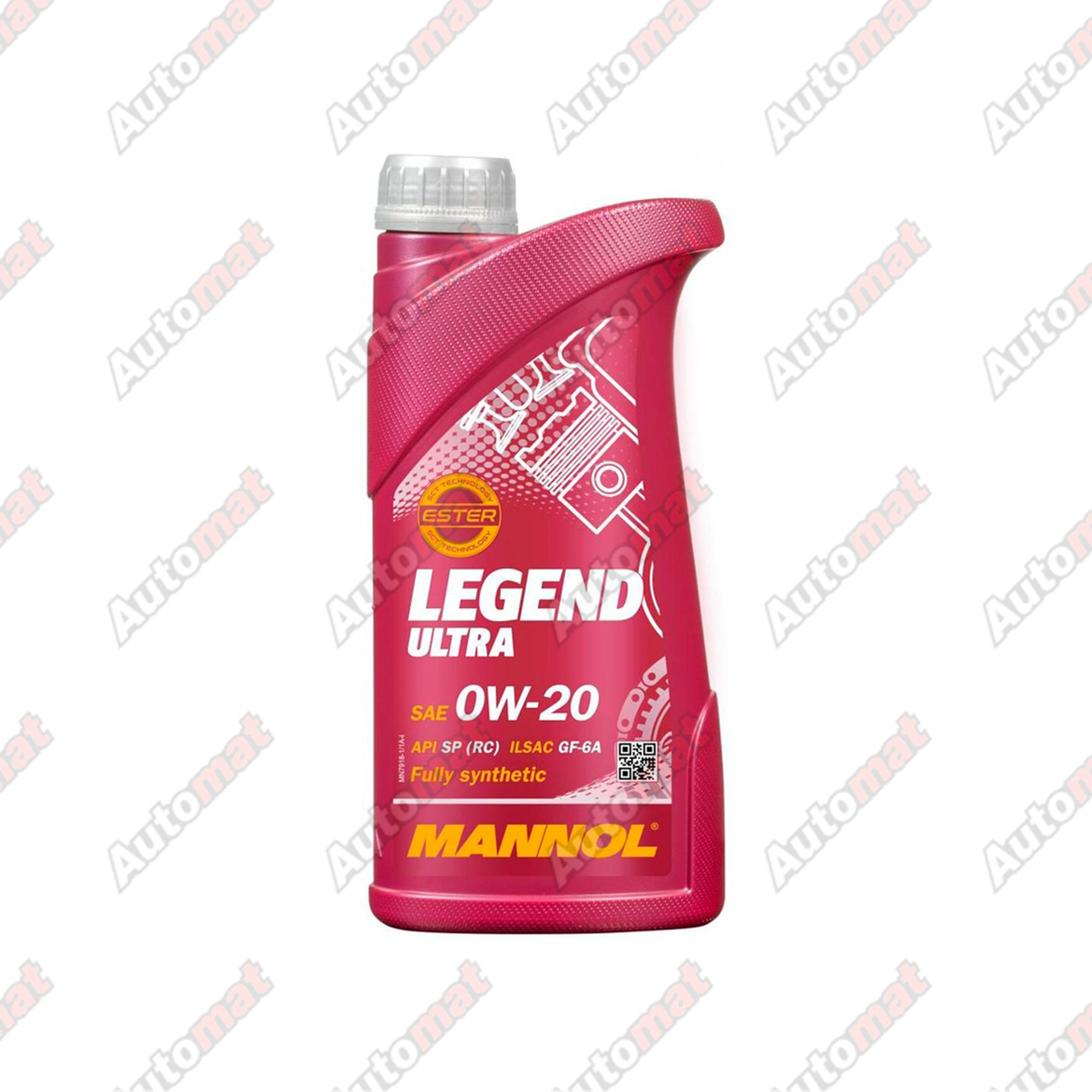 Моторное масло MANNOL 7918 LEGEND ULTRA 0W-20 SP (RC) FULLY SYNTHETIC, 1л