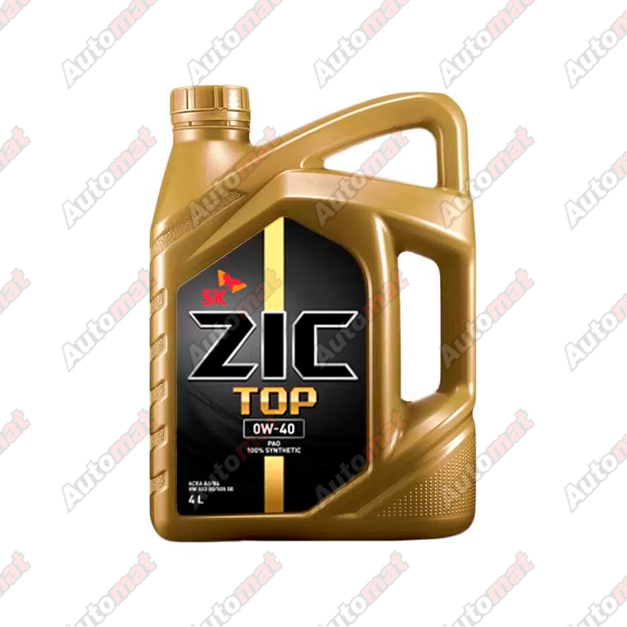 Масло моторное ZIC TOP 0W-40 SP, A3/B4 4л