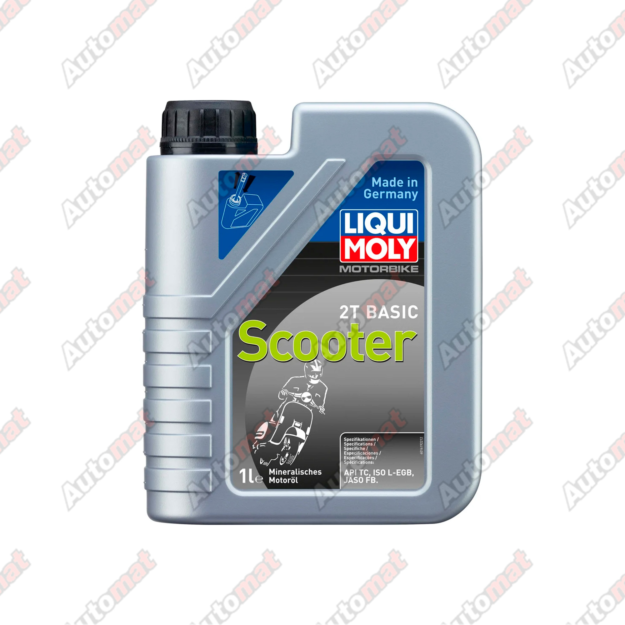 Масло моторное Liqui Moly Motorbike 2T Basic Scooter TC FB L-EGB 1л 1619