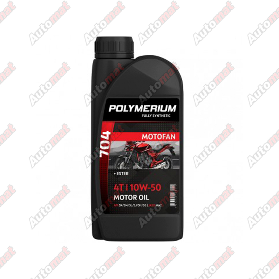 Масло моторное POLYMERIUM MOTO-FAN 4T 704 (7100) 10W50 1л