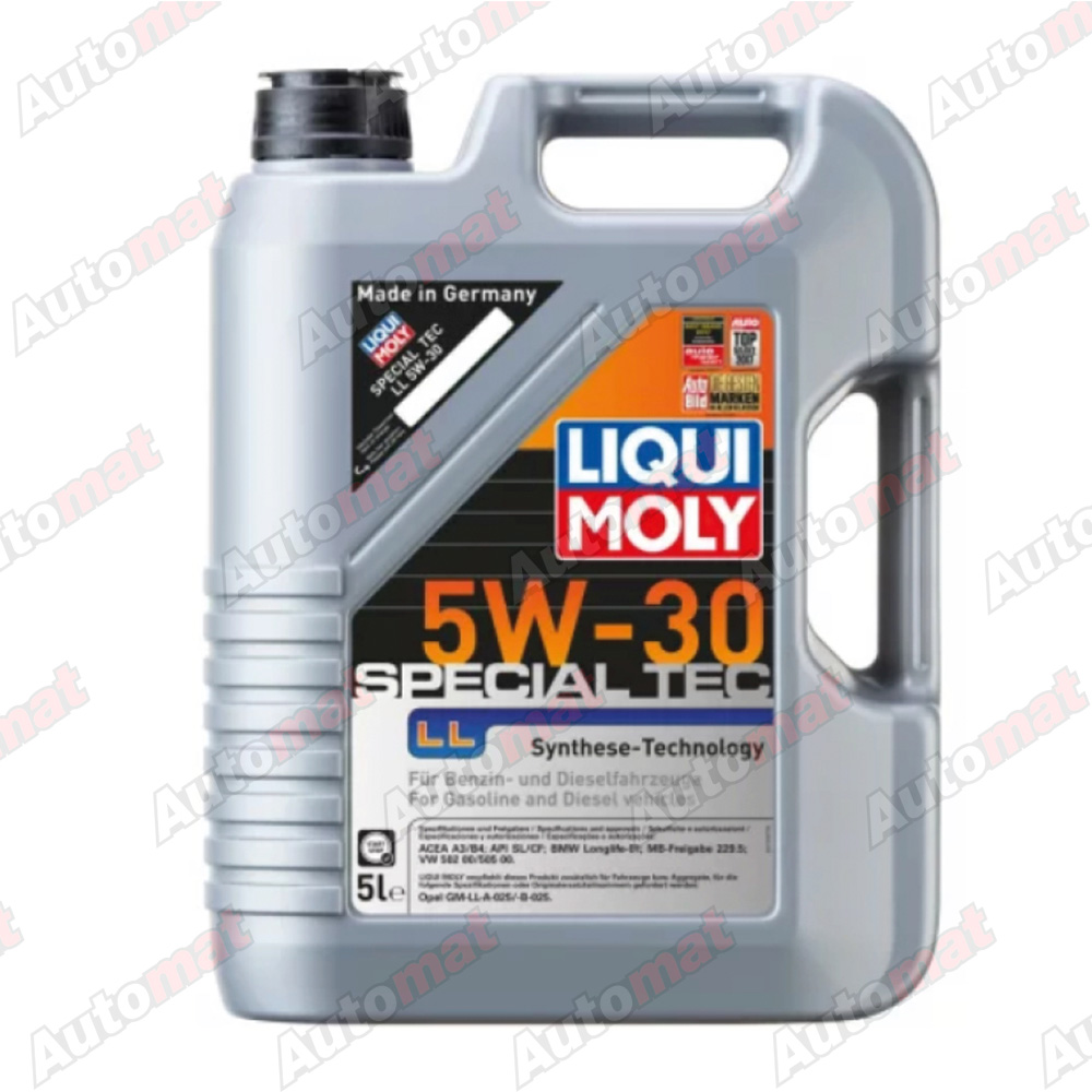 Масло моторное синтетическое Liqui Moly 5W-30 CF/SL A3/B4 Special Tec LL НС-5л