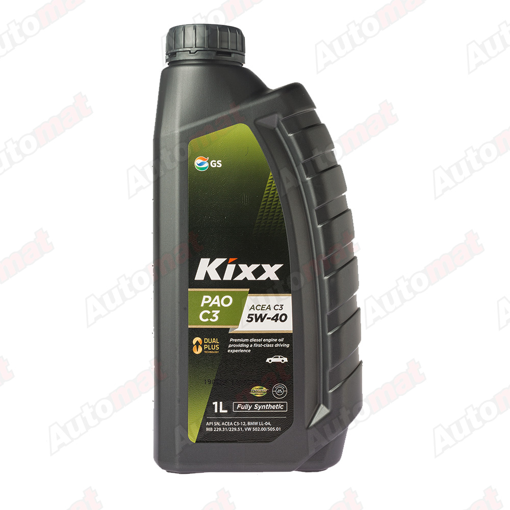 Моторное масло KIXX PAO 5W-40 C3 (Е) FULLY SYNTHETIC, 1л