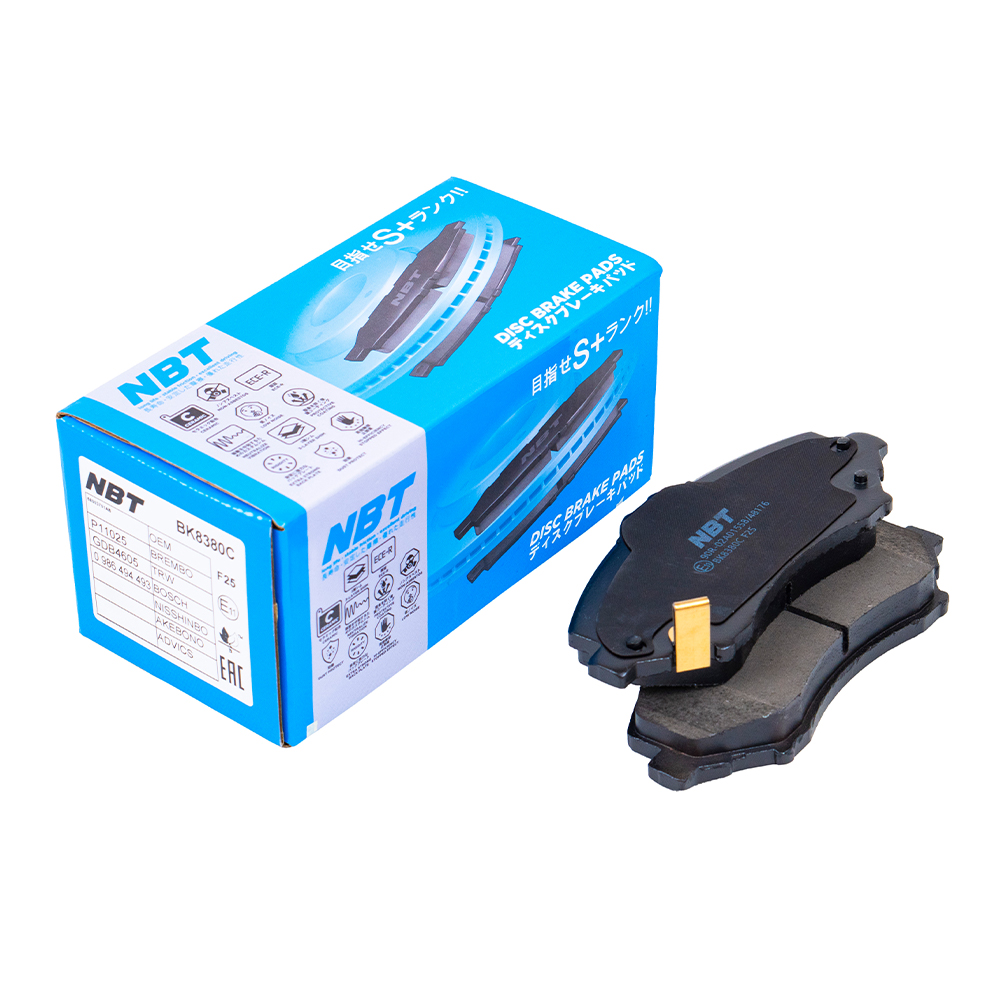 Колодки тормозные дисковые NBT BK8380C / SP2185 / 2460401 / 0986494493 / GDB4605 / P11025 / GP22034
