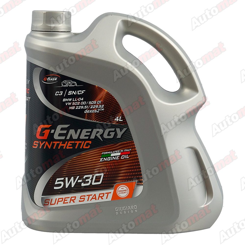 Моторное масло G-Energy Synthetic Super Start 5W-30 SP C2/C3, 4л