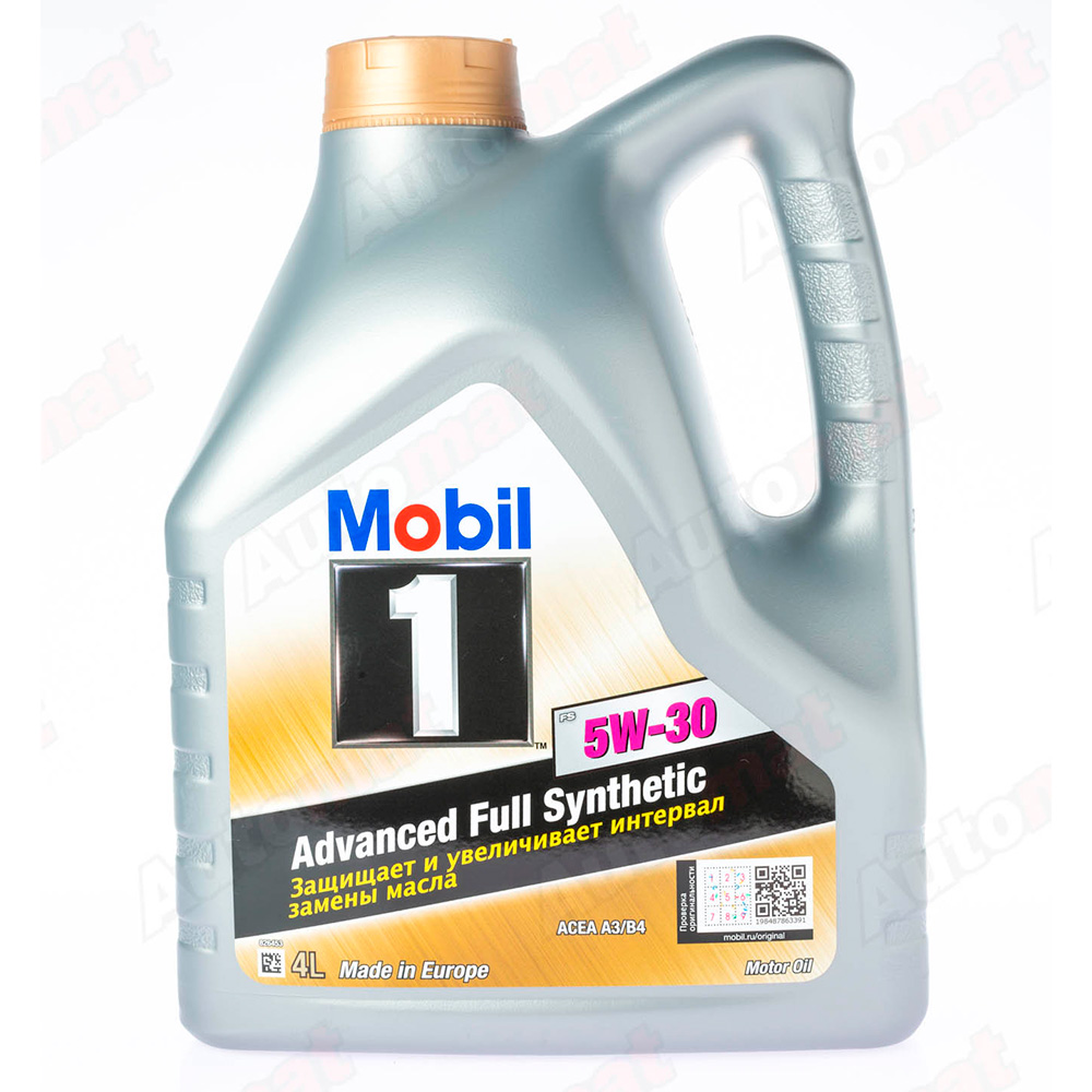 Моторное масло MOBIL 1 FS 5W-30 FULLY SYNTHETIC, 4л