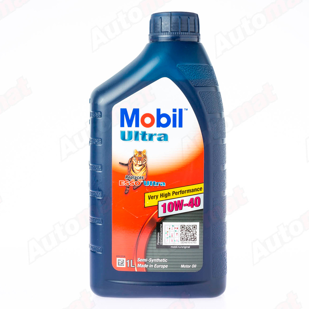 Моторное масло MOBIL ULTRA 10W-40 SEMI-SYNTHETIC, 1л