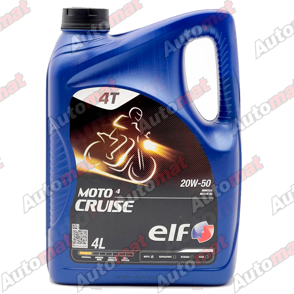 Моторное масло Elf Moto 4 Cruis 20W-50, 4л