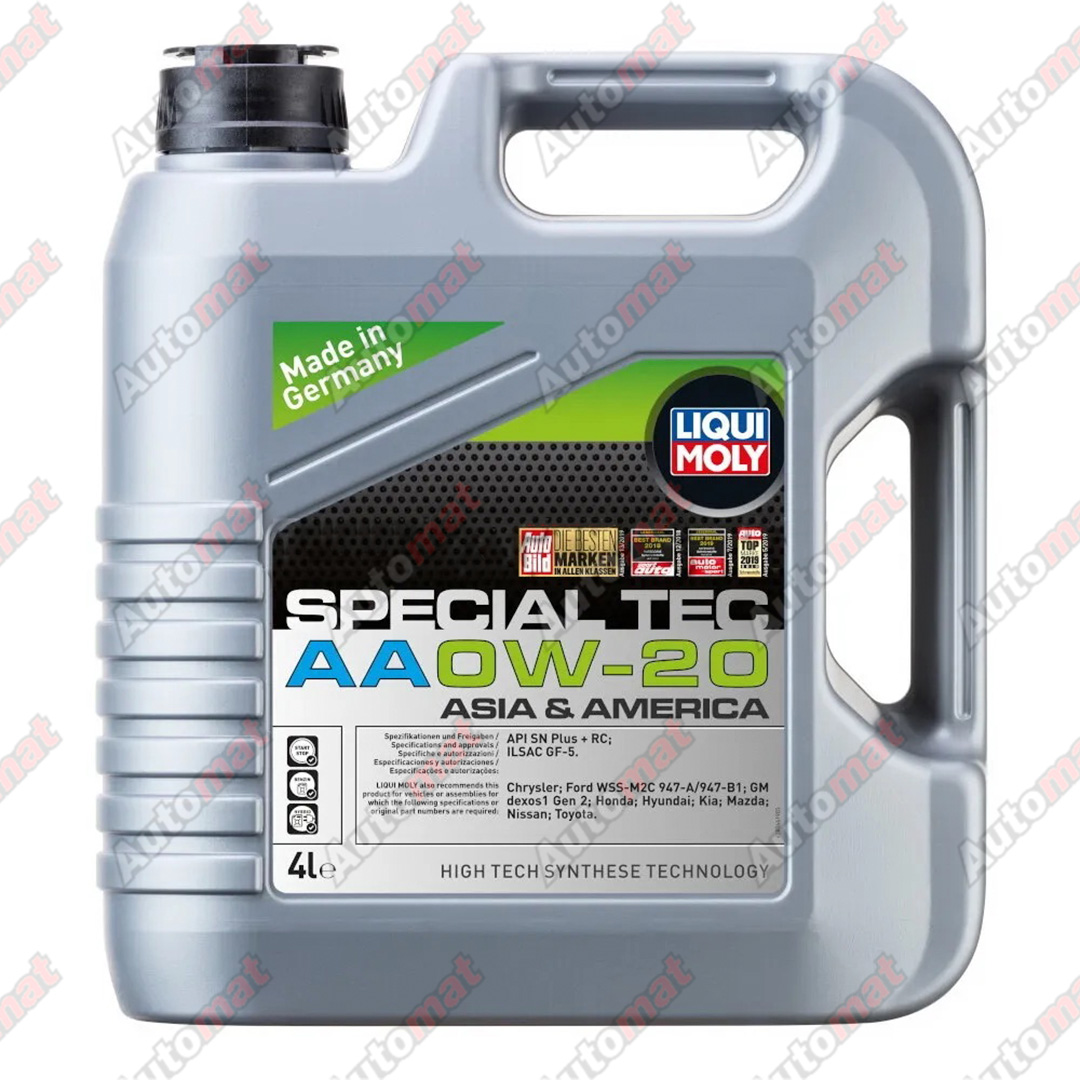 Моторное масло Liqui Moly Special Tec AA 0W-20 SN Plus + RC GF-5, 4л