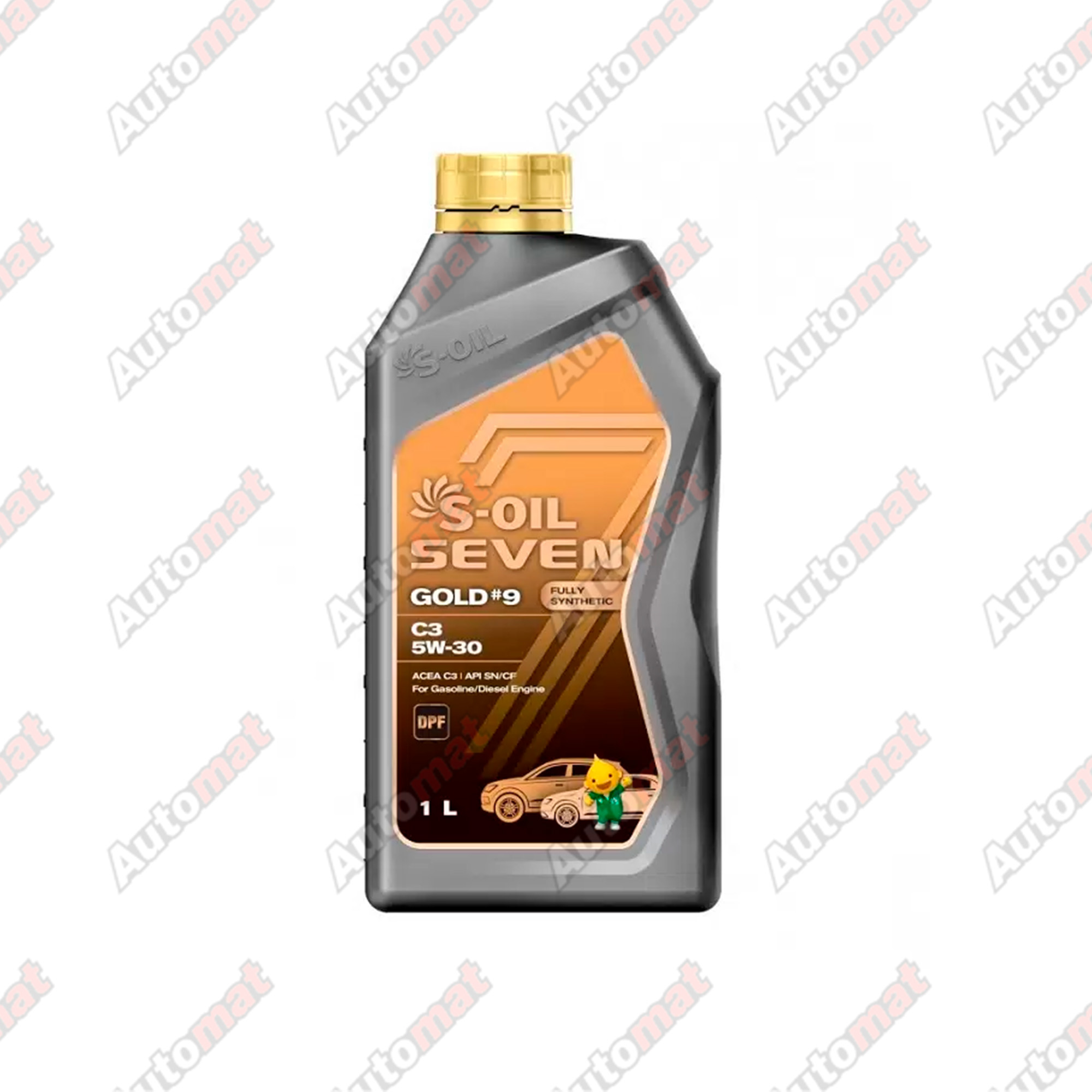 Масло моторное S-OIL 7 GOLD #9 PAO C3 SN/CF 5W-30 Fully Synthetic 1л