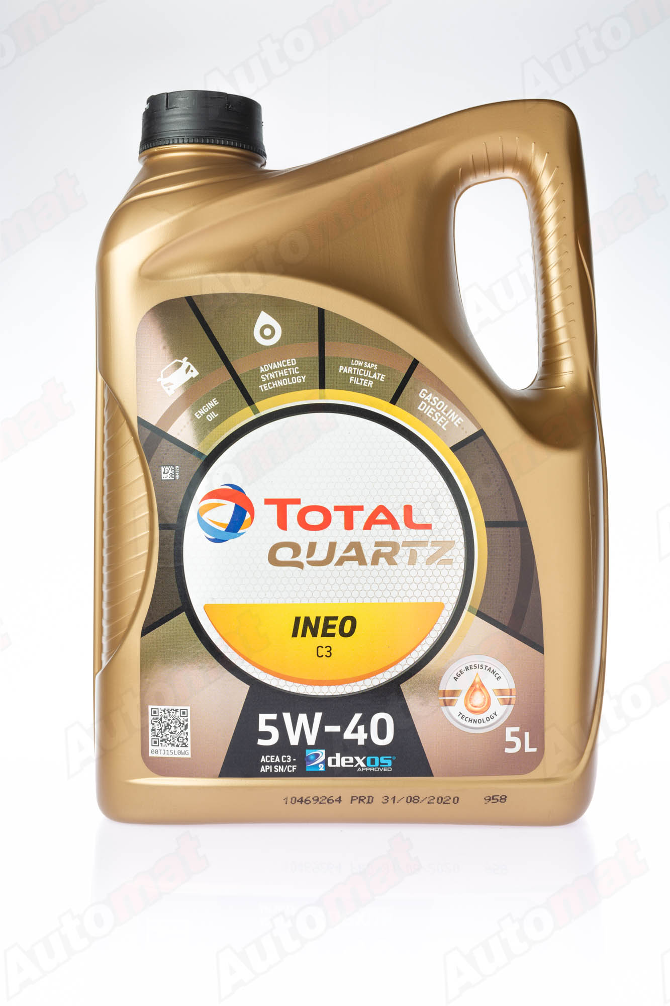 Моторное масло Total Quartz Ineo C3 SN/CF 5W-40, 5л