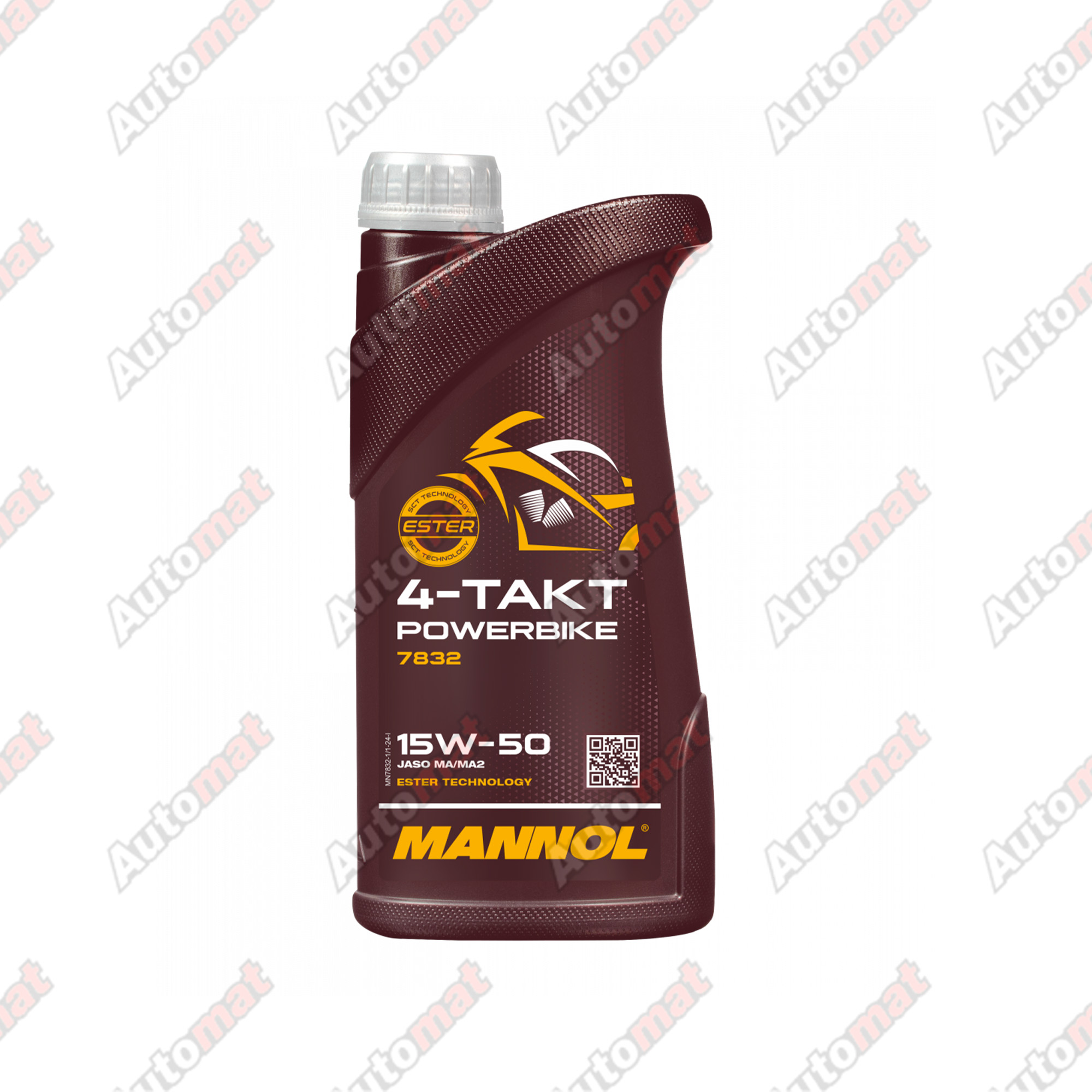 Моторное масло Mannol 4T Powerbike 15W-50 MA/MA2 7832, 1л