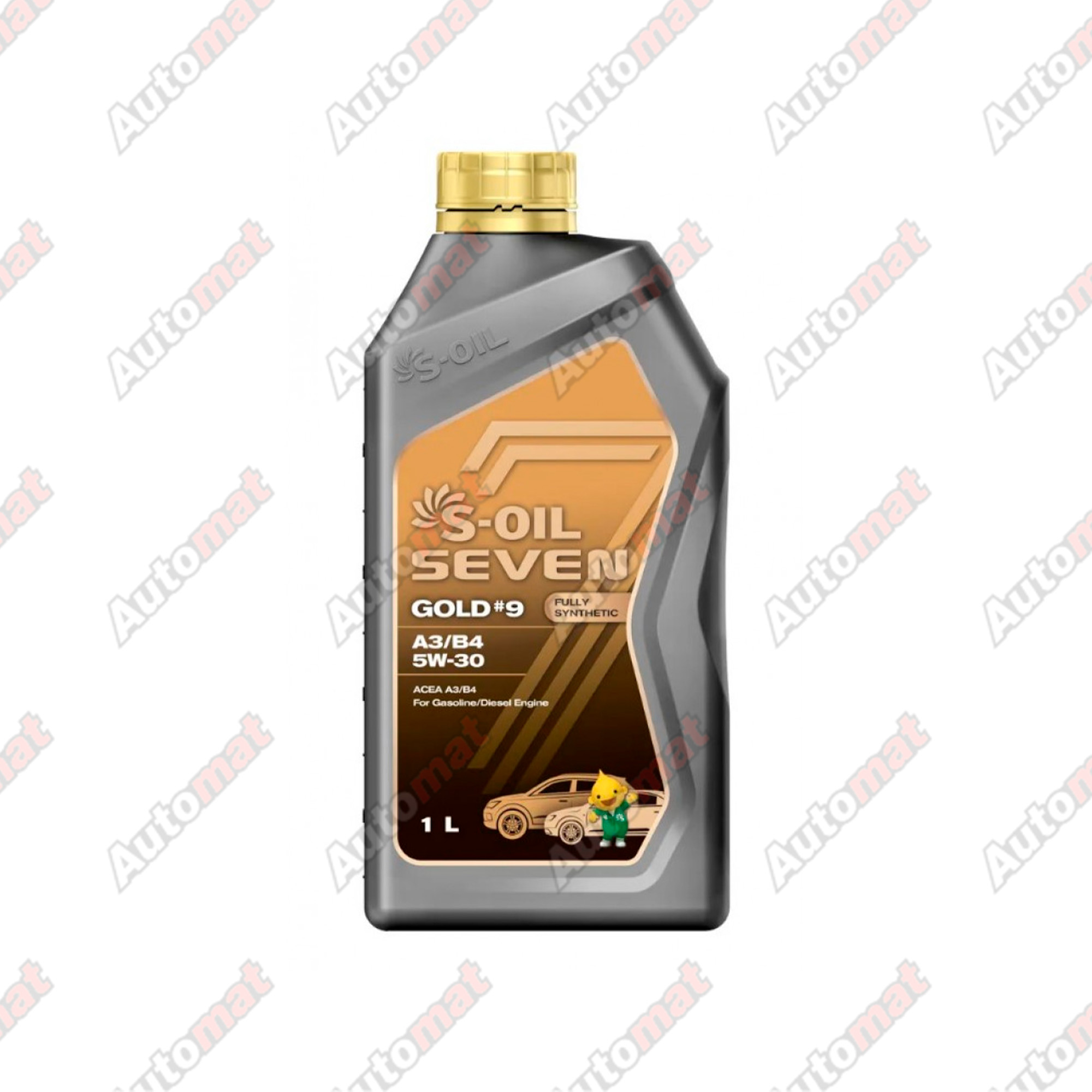 Масло моторное S-OIL 7 GOLD #9 A3/B4 5W-30 Fully Synthetic 1л