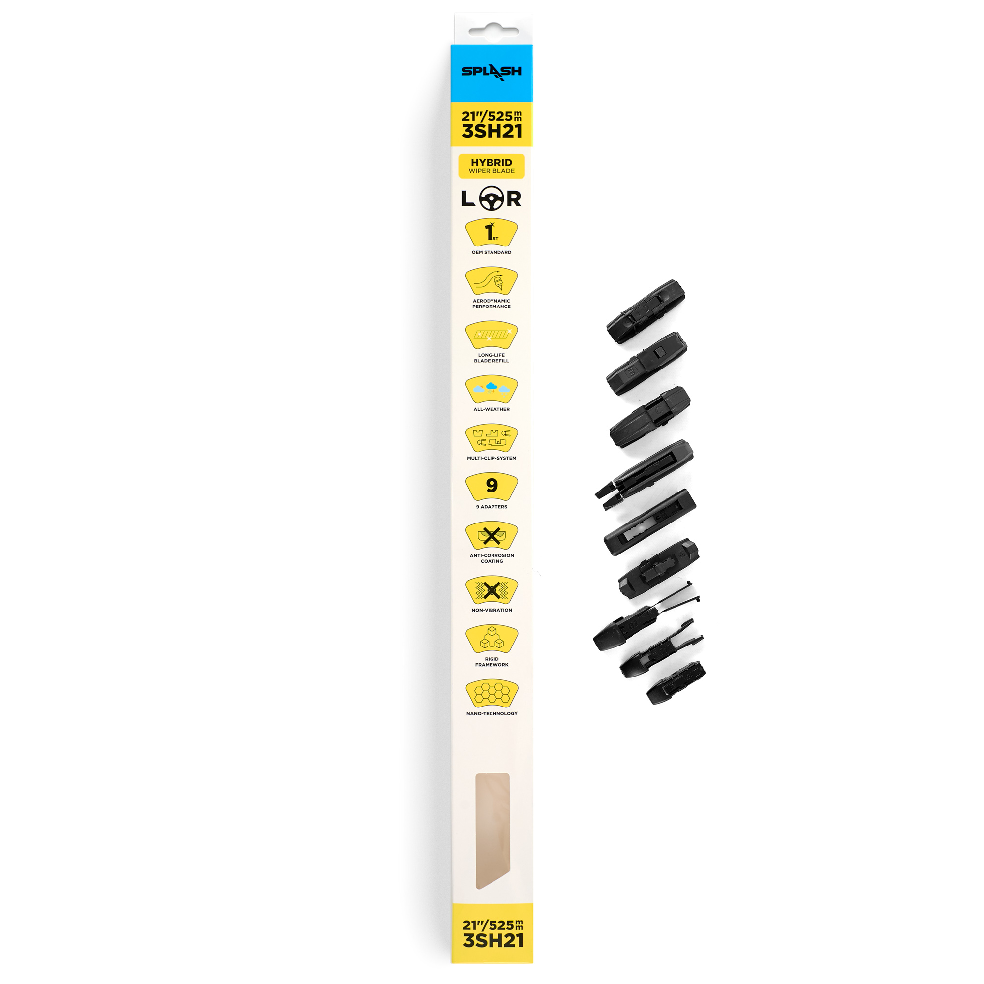 Щетка стеклоочистителя гибридная SPLASH 530mm (21") 3SH21