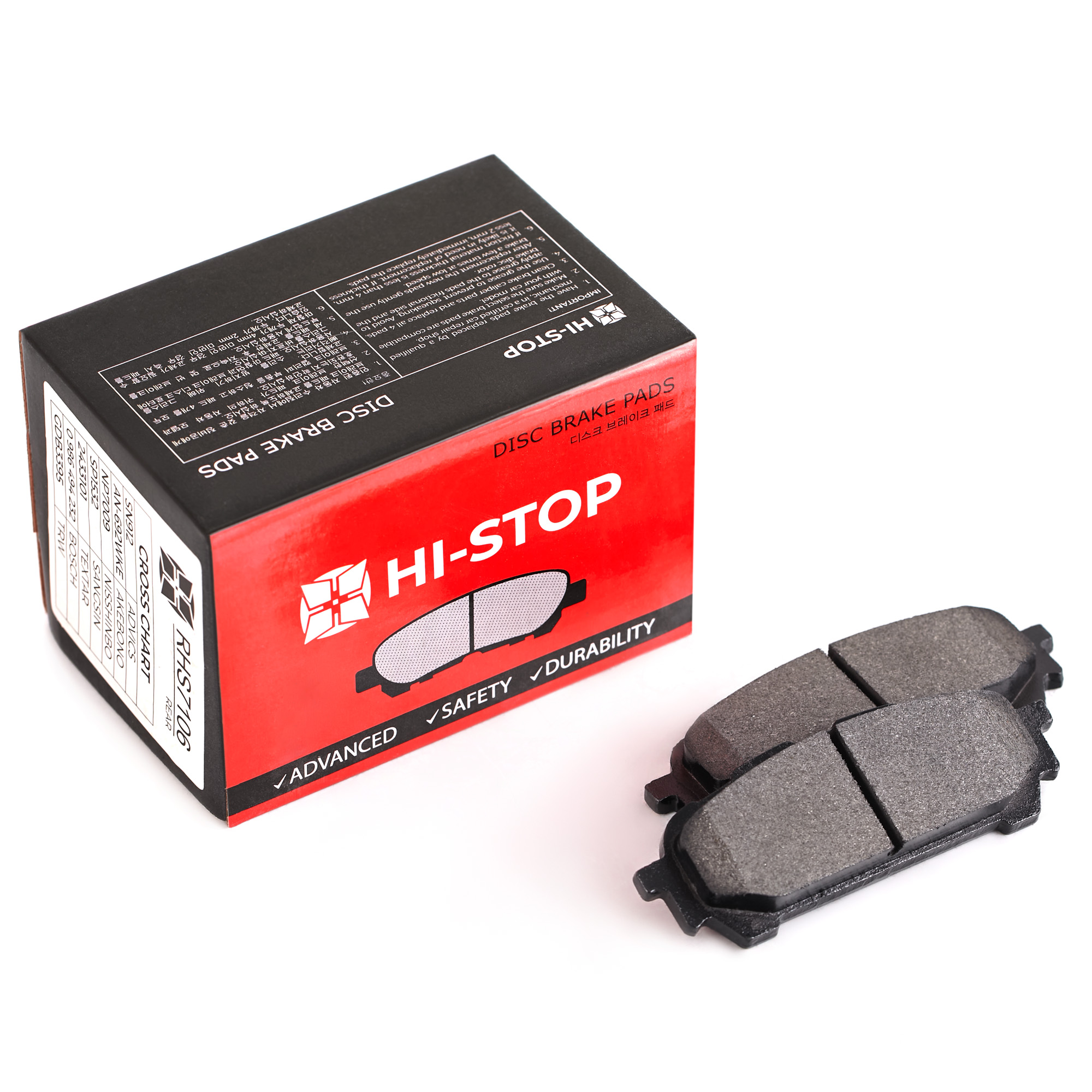 Колодки тормозные дисковые HI-STOP RHS7106