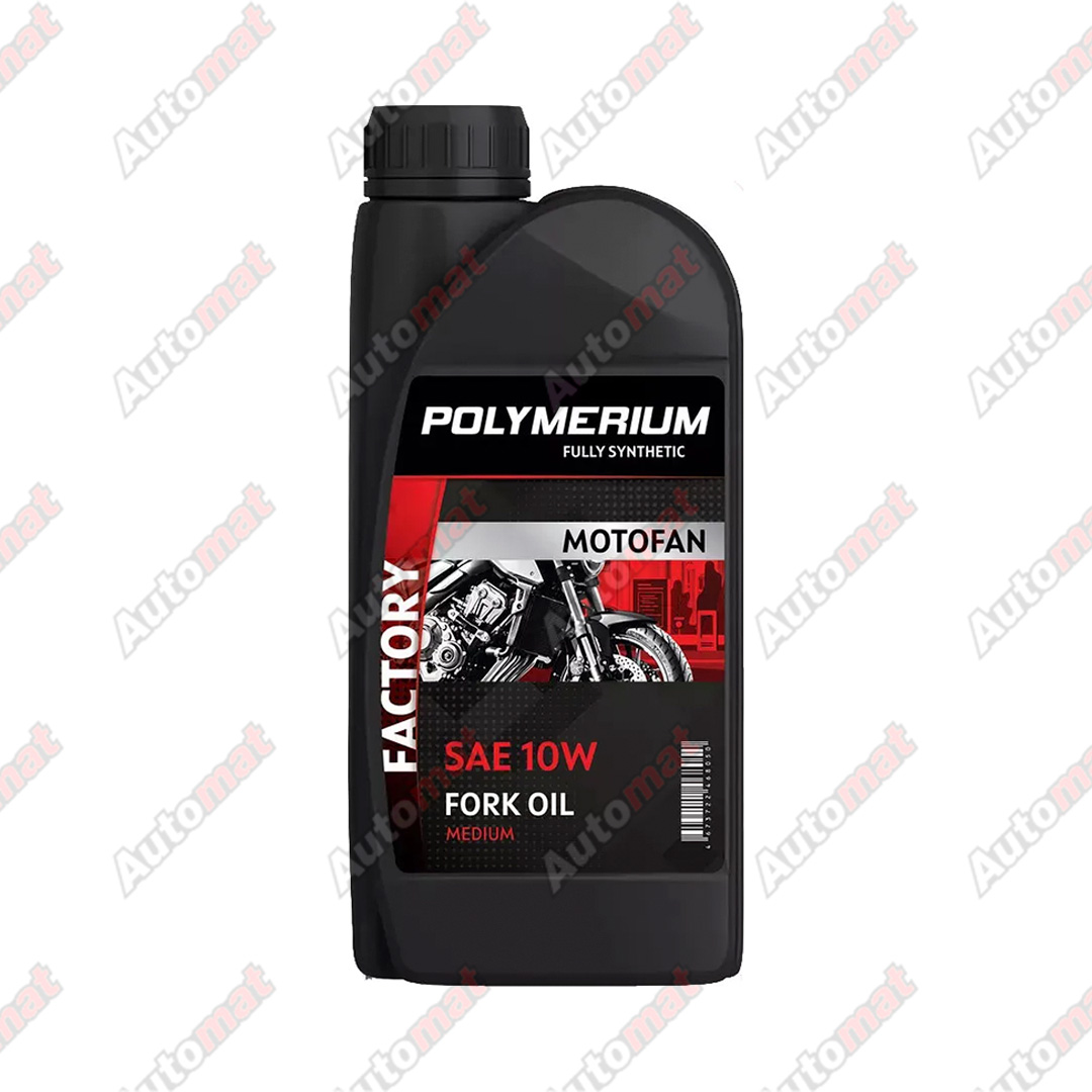 Масло вилочное POLYMERIUM MOTO-FAN FORK OIL FACTORY MEDIUM 10W 1л