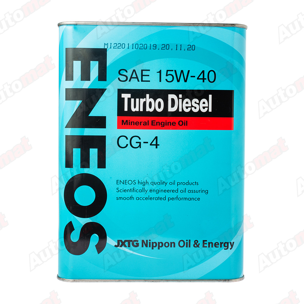 Моторное масло ENEOS TURBO DIESEL 15W-40 CG-4 MINERAL, 4л