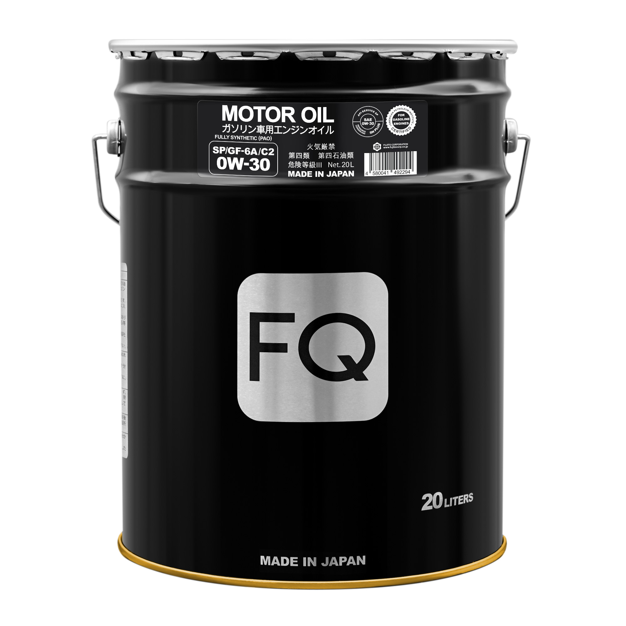 Моторное масло FQ 0W-30 SP GF-6A C2 FULLY SYNTHETIC, 20л