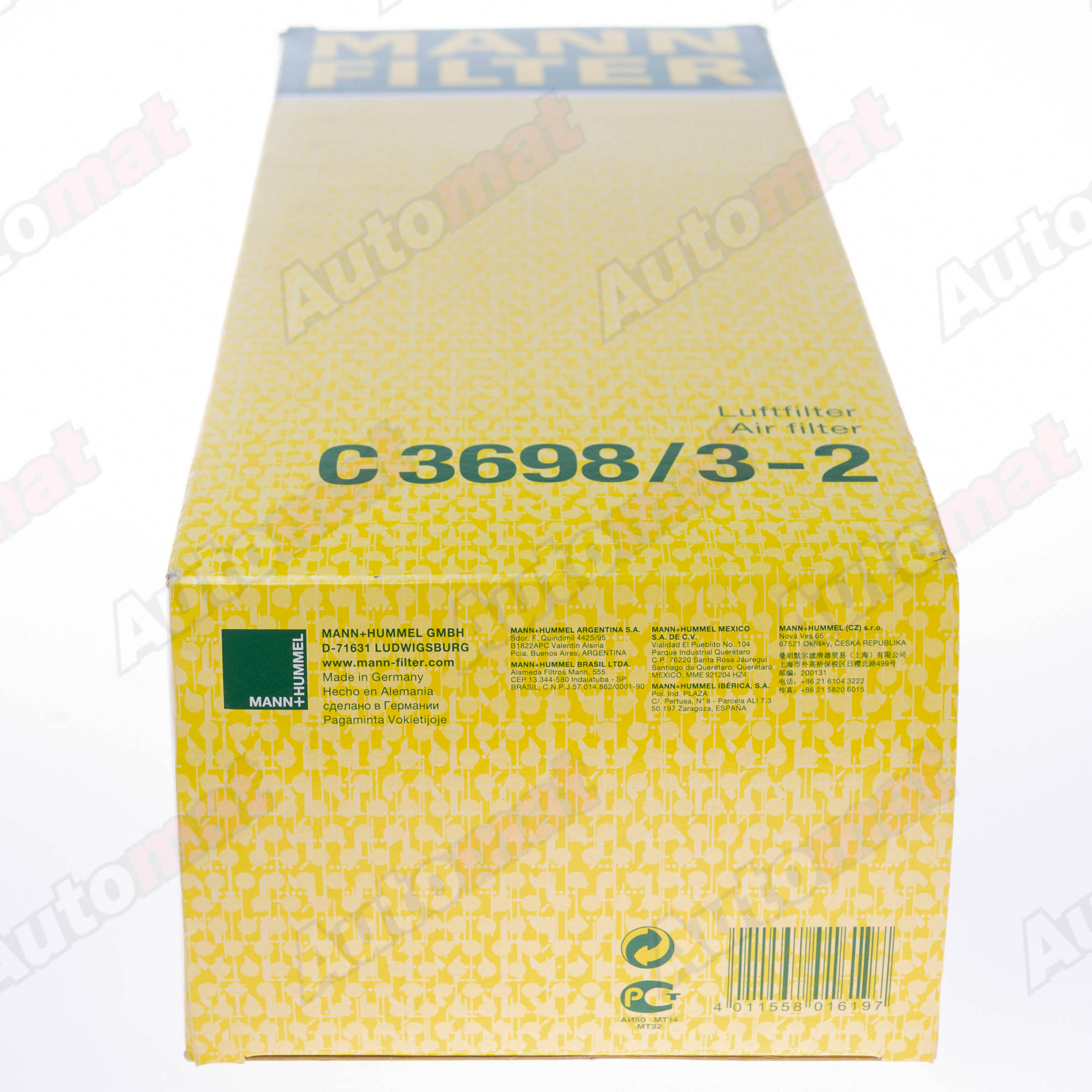 Фильтр воздушный MANN-FILTER C 3698/3-2