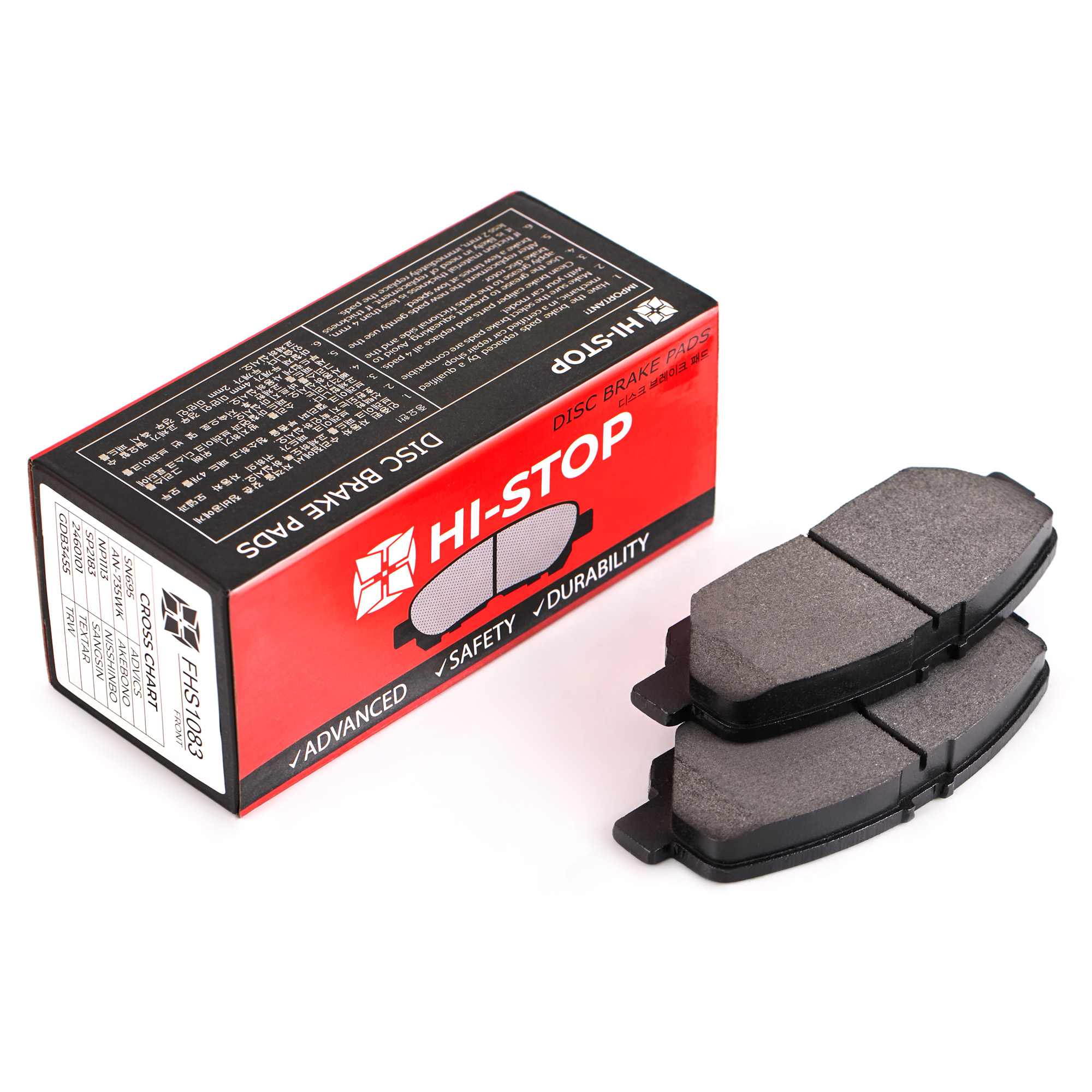 Колодки тормозные дисковые HI-STOP FHS1083