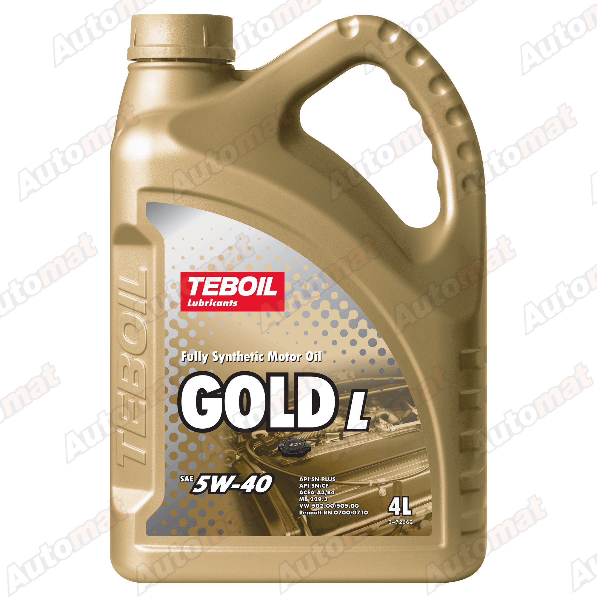 Масло моторное Teboil Gold L 5W-40 синтетическое 4л