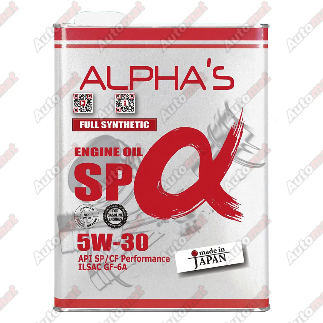 Масло моторное ALPHA'S 5W-30 SP/CF синтетическое, 4л