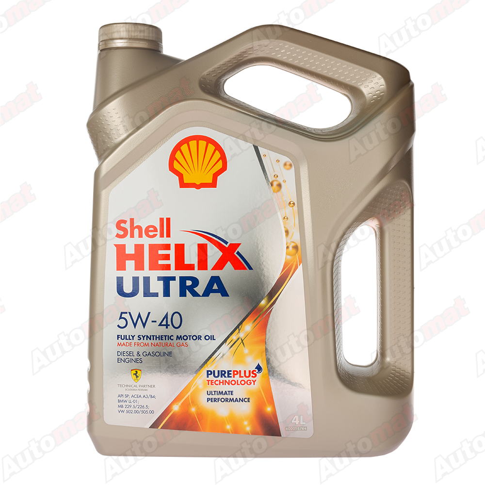 Моторное масло Shell Helix Ultra 5W-40 SN/SP, 4л