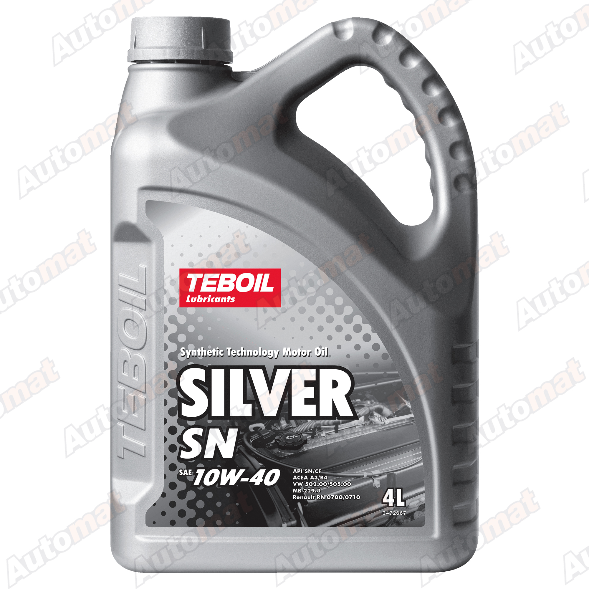 Масло моторное Teboil Silver SN 5W-40 полусинтетическое 4л