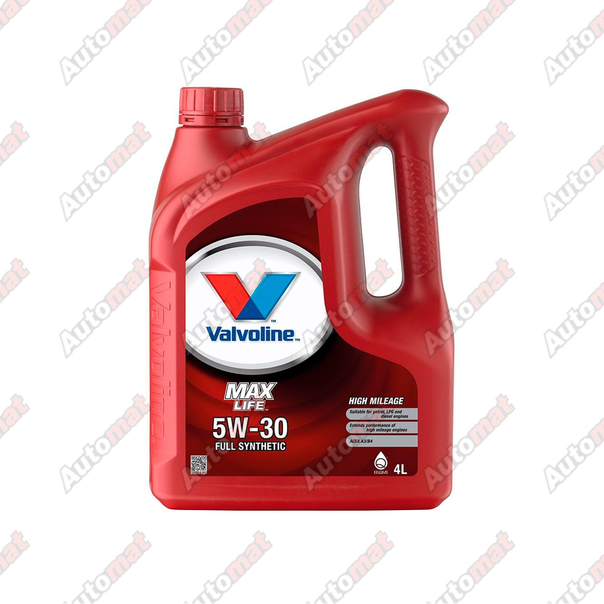 Моторное масло Valvoline MAXLIFE A3/B4 5W30, 4л