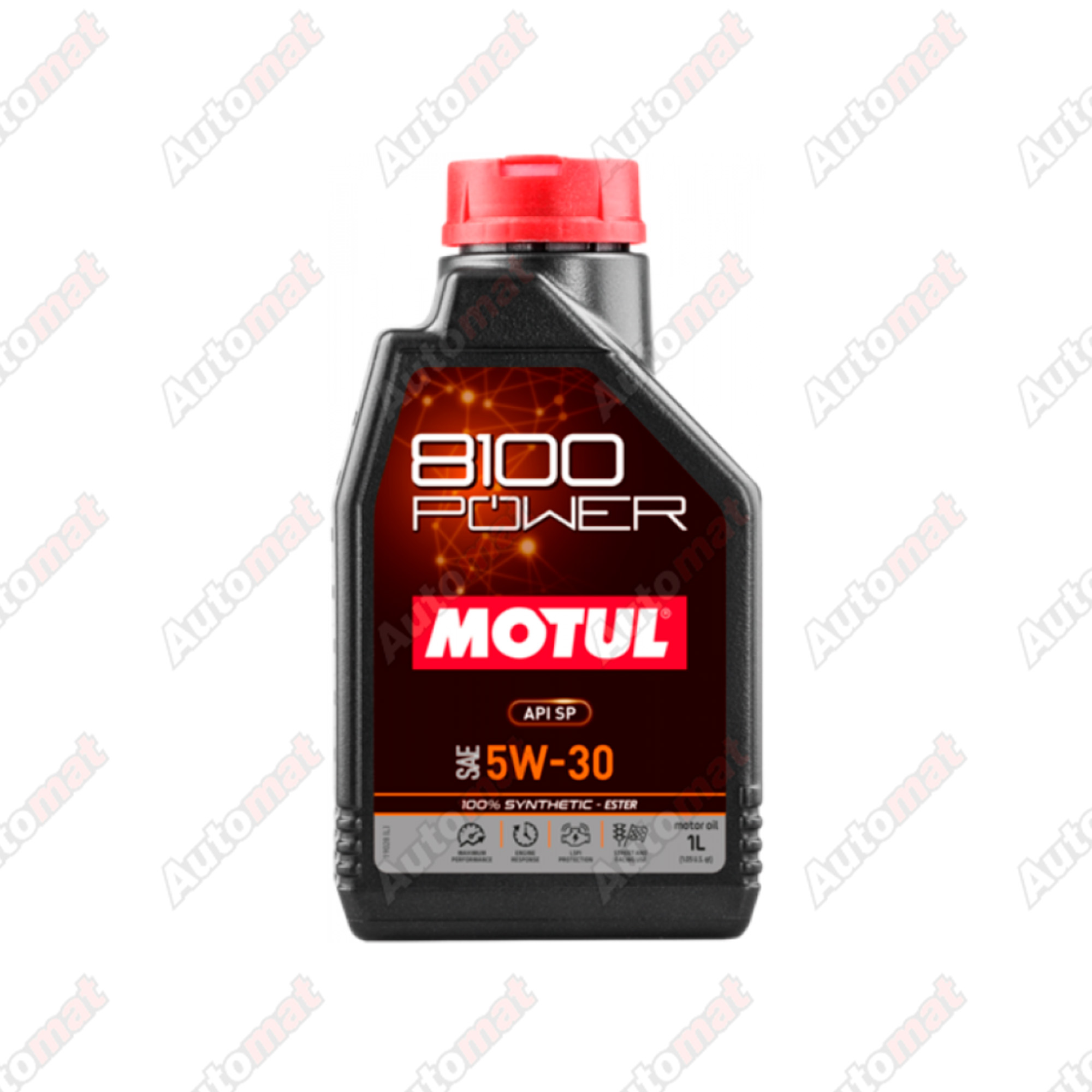 Масло моторное Motul 8100 POWER 5W30, синтетическое Ester (1л)