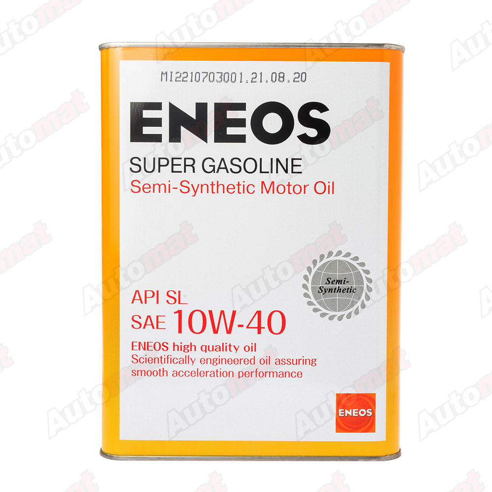 Моторное масло ENEOS ENEOS SUPER GASOLINE 10W-40 SL SEMI-SYNTHETIC, 4л