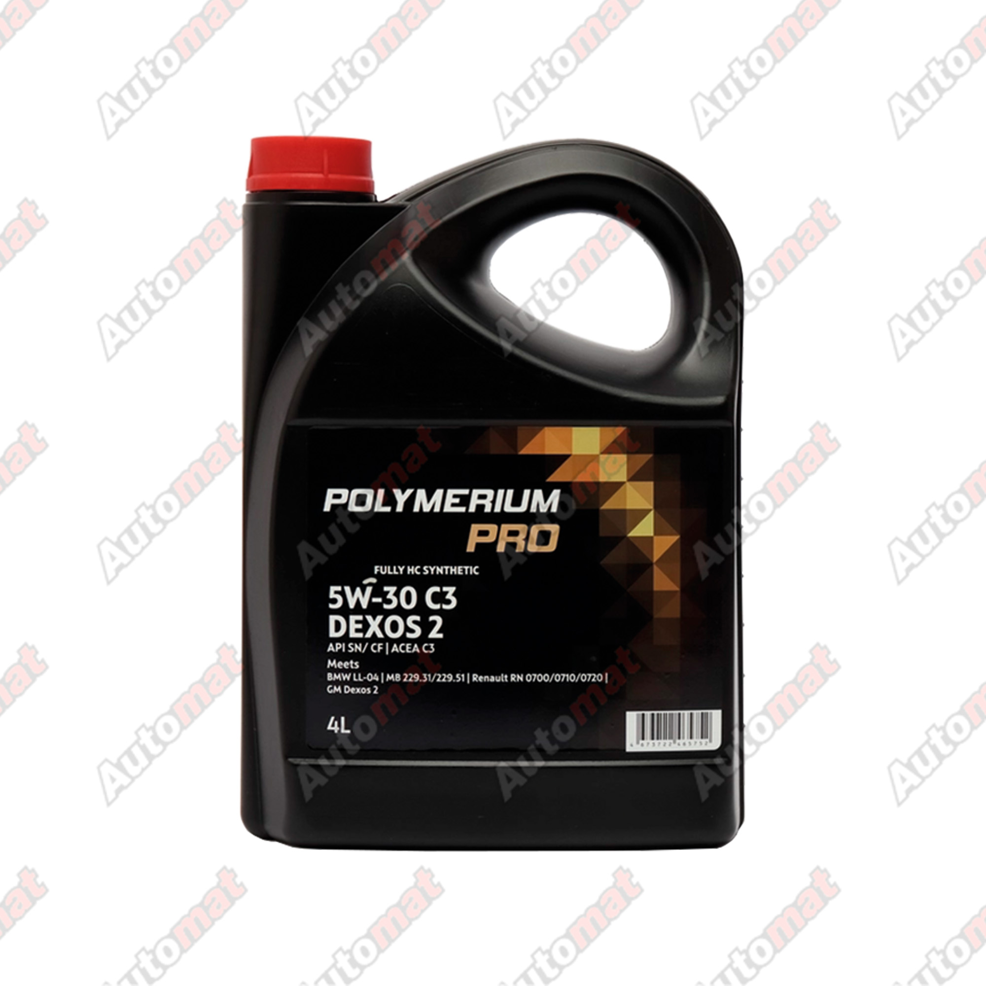 Масло моторное POLYMERIUM PRO 5W-30 Dexos2 SN/CF/C3, 4л