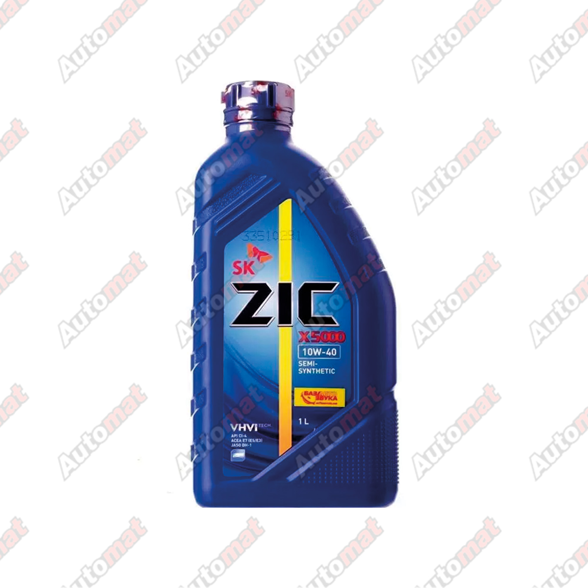 Масло моторное ZIC X5000 10W-40 CI-4/SL/E7/DH-1, 1л