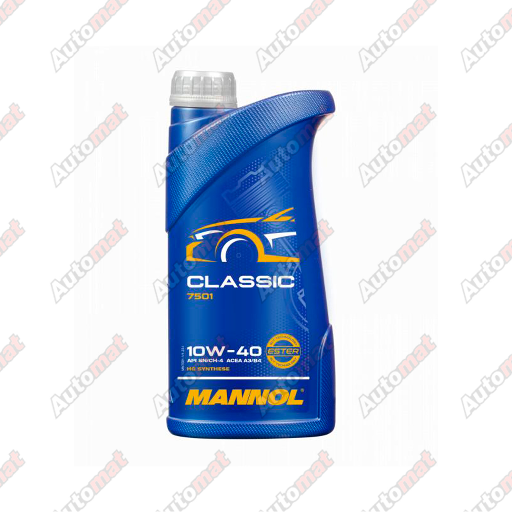 Моторное масло MANNOL 7501 CLASSIC 10W-40 SN/CH-4 A3/B4 SEMI-SYNTHETIC, 1л