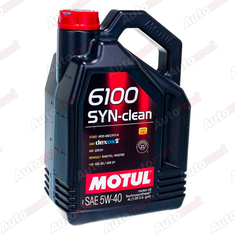 Моторное масло Motul 6100 SYN-CLEAN 5W-40 Technosynthese, 4л