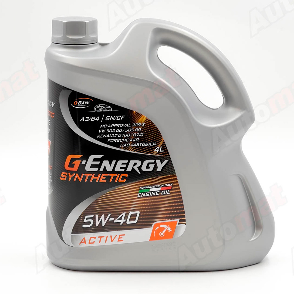 Моторное масло G-Energy Synthetic Active 5W-40, 4л