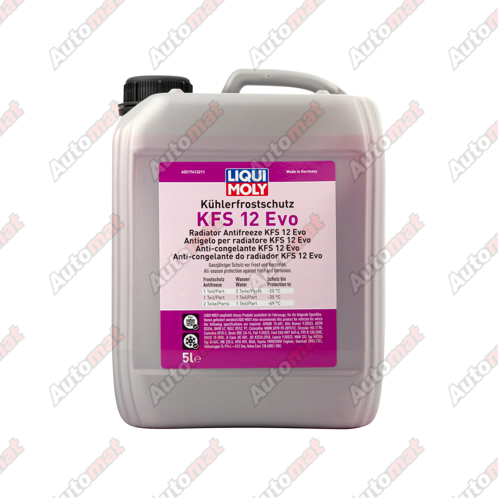 Антифриз-концентрат LiquiMoly Kuhlerfrostschutz KFS 12 Evo, 5л 21741