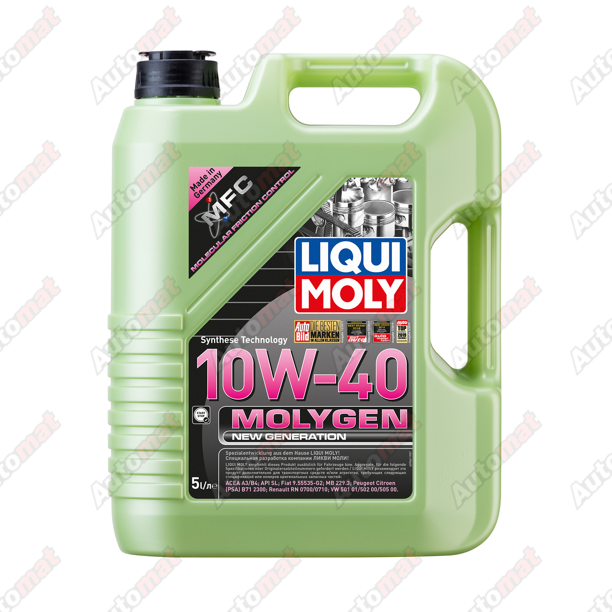 Масло моторное Liqui Moly Molygen New Generation 10W-40 5л 9061