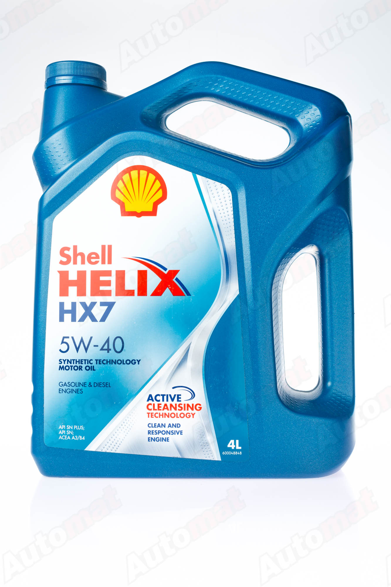 Моторное масло Shell Helix HX7 5W-40 SN/CF A3/B4, 4л