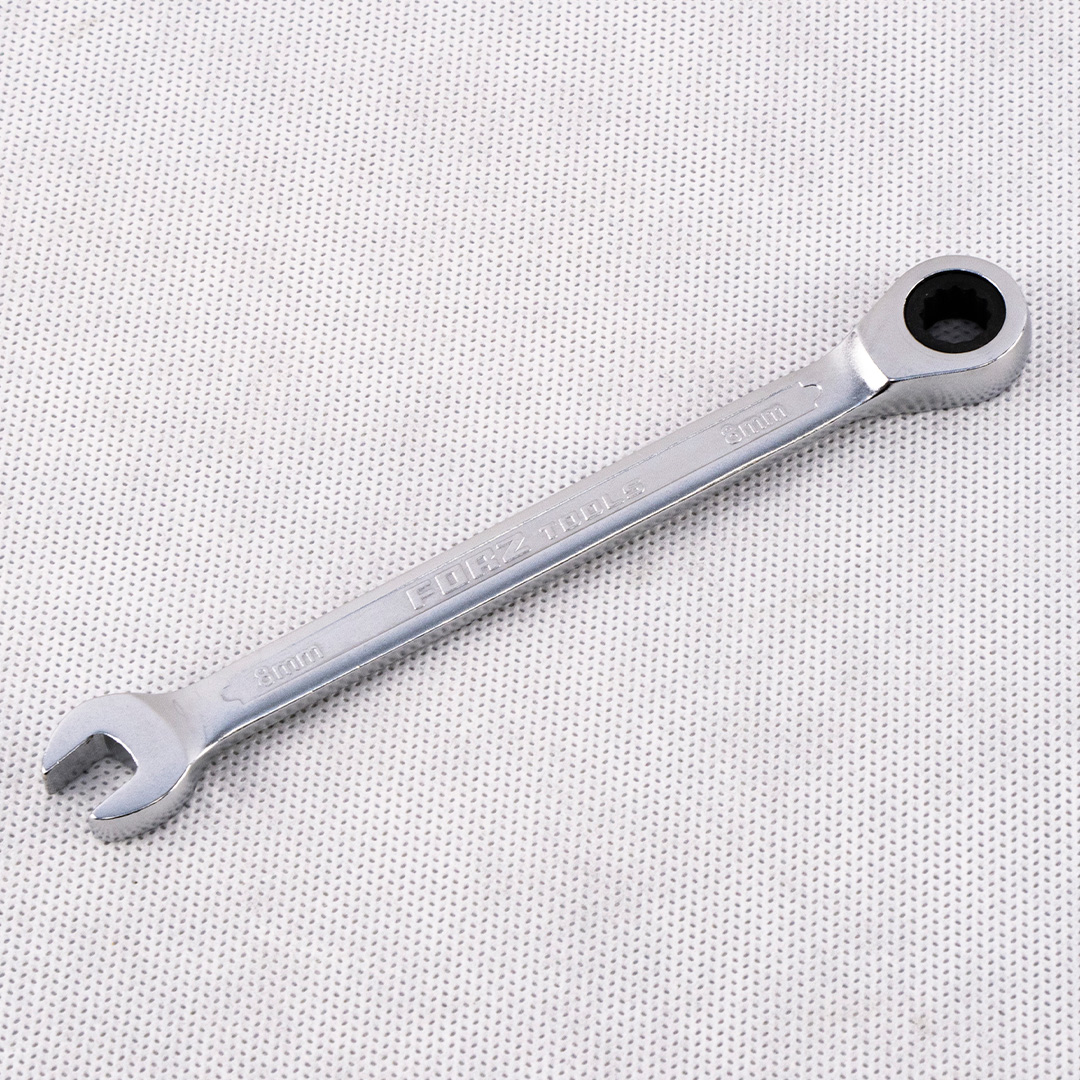 Комбинированный трещоточный ключ FORZ 8 мм, CrV, 72 зуба