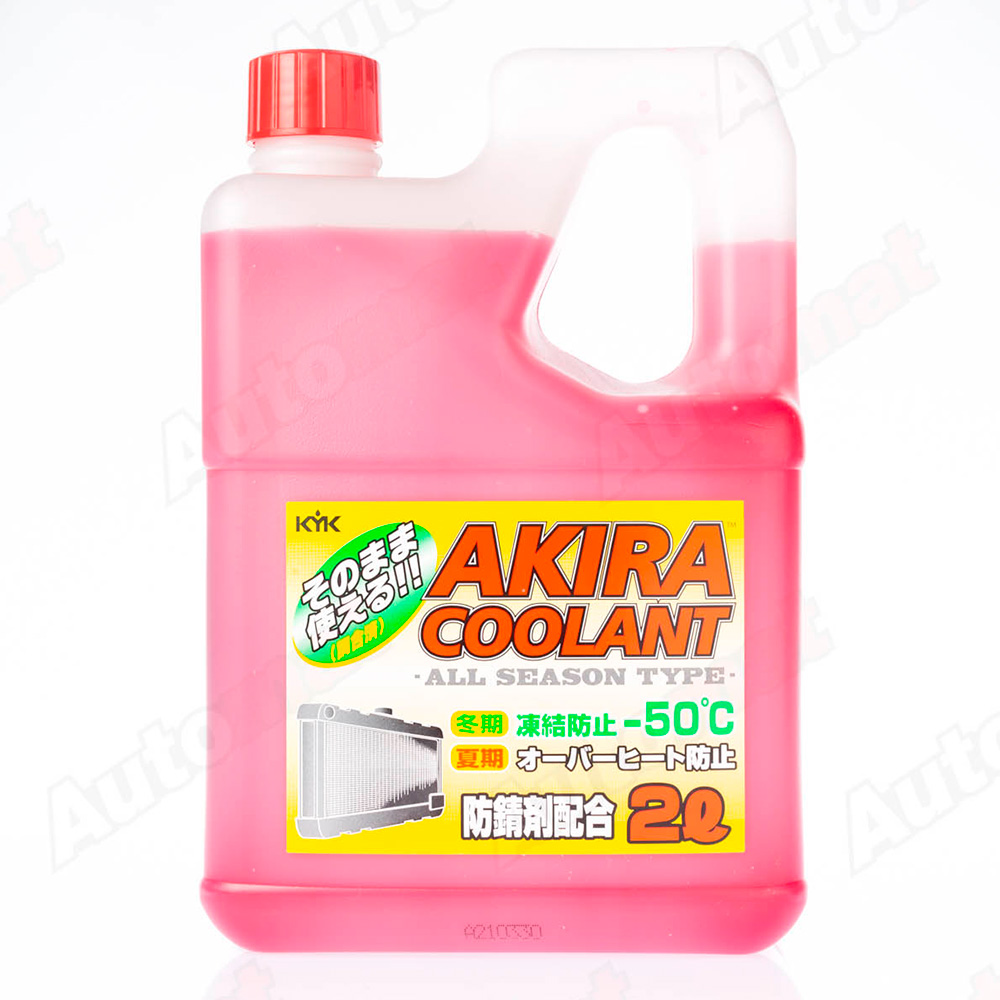 Антифриз AKIRA COOLANT -50С красный, 2л 