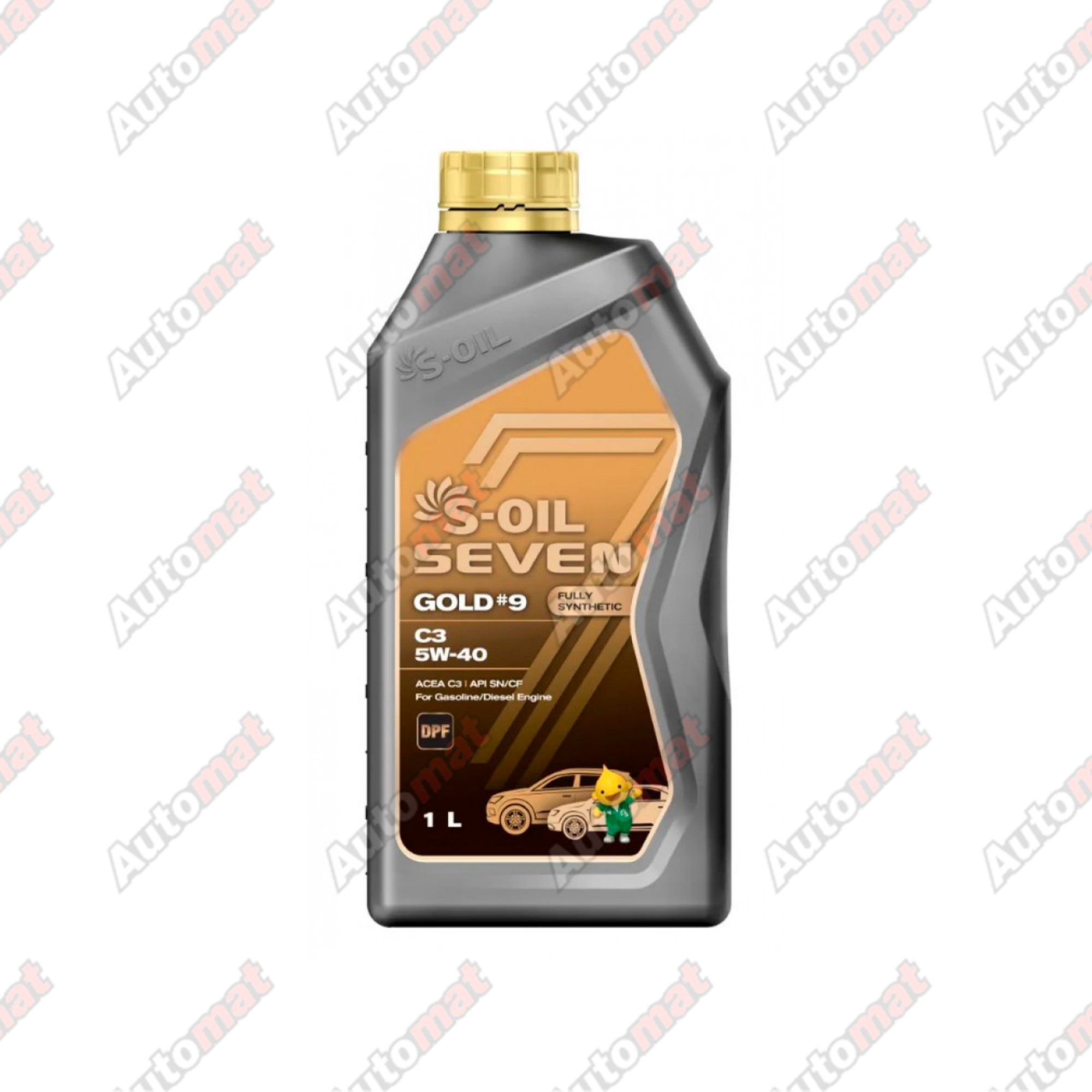 Масло моторное S-OIL 7 GOLD #9 C3 SN/CF 5W-40 Fully Synthetic 1л