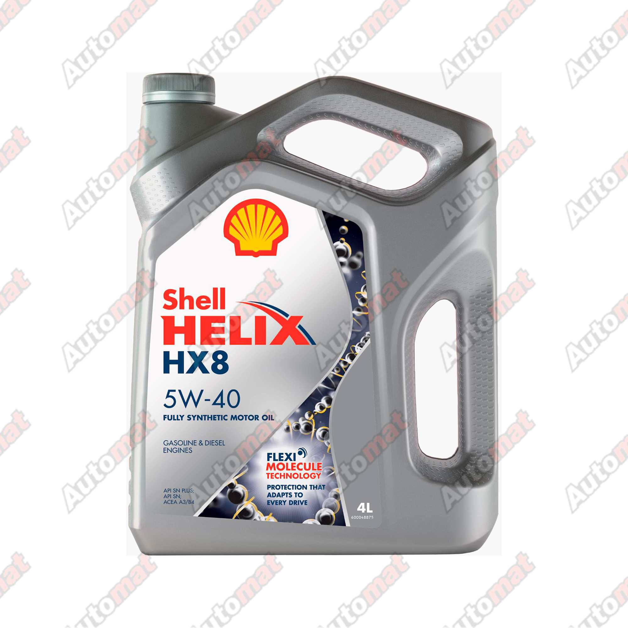 Моторное масло Shell Helix HX8 Syn SN A3/B4 5W40, 4л