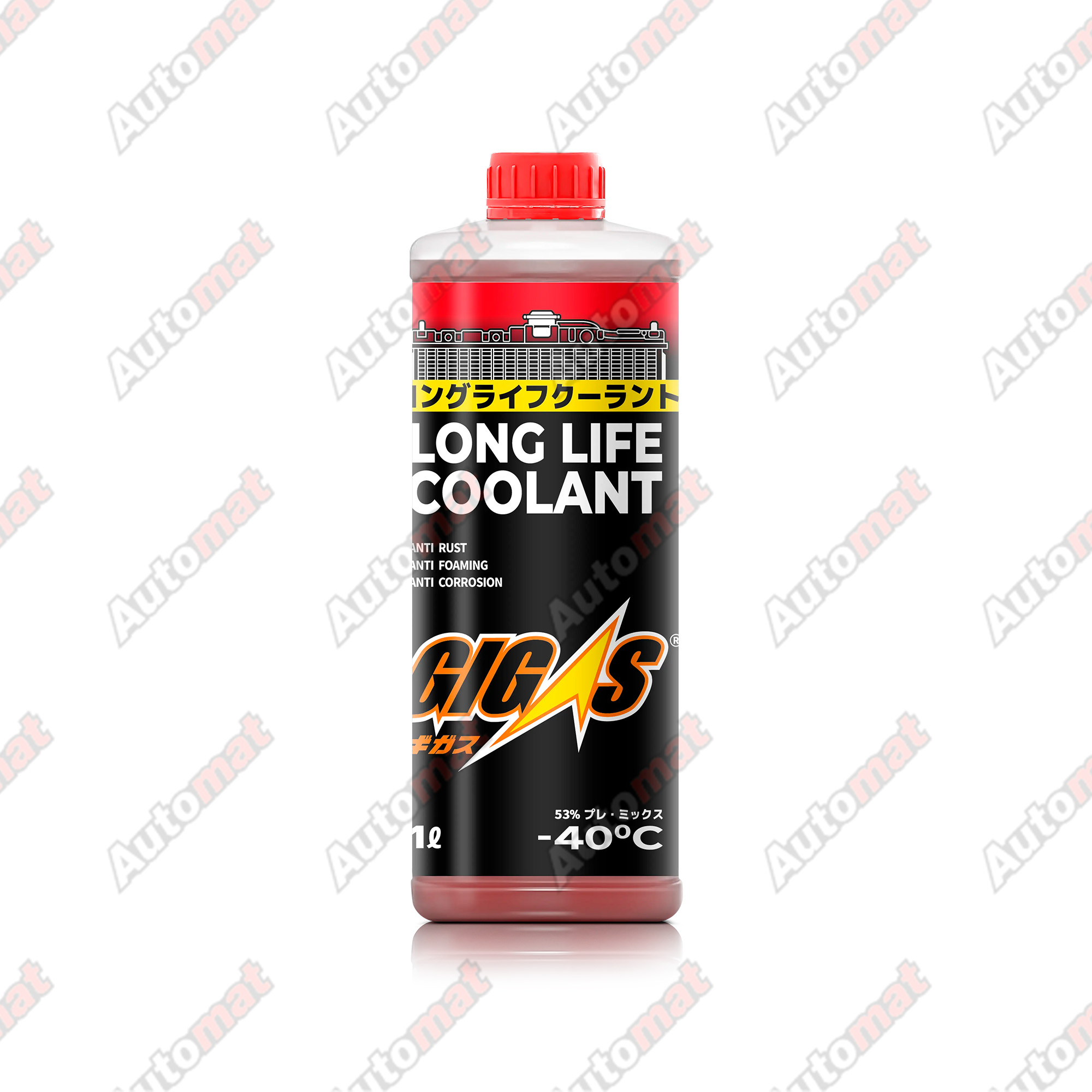 Антифриз GIGAS LONG LIFE COOLANT -40 RED, красный, 1л